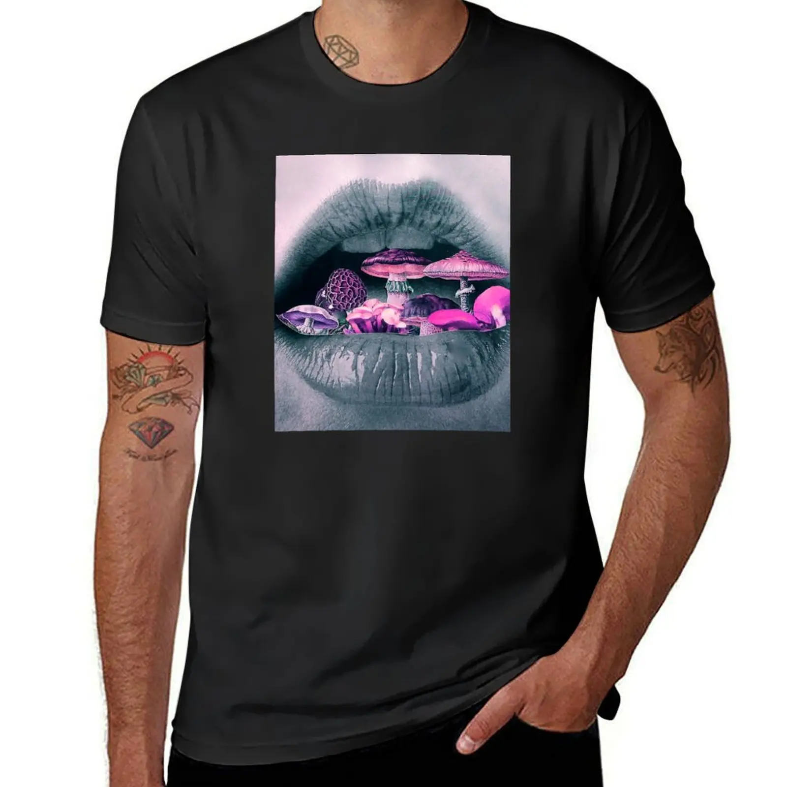 

mushrooms T-shirt summer clothes for a boy vintage mens t shirts pack
