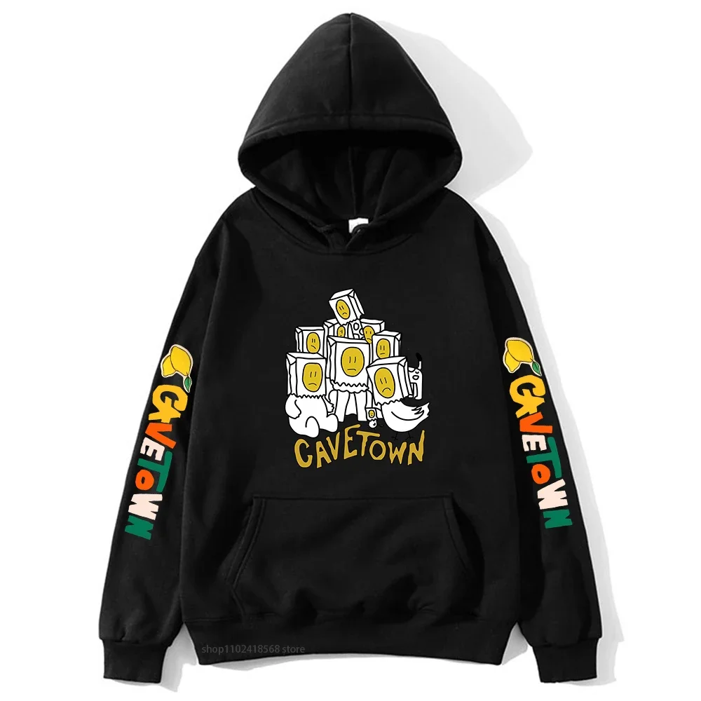 Lemon Boy Cavetown Hoodies Women Kawaii Cartoon Printed Sweatshirts Mens Long Sleeve Hooded Pullovers Korean Fashion Sudaderas