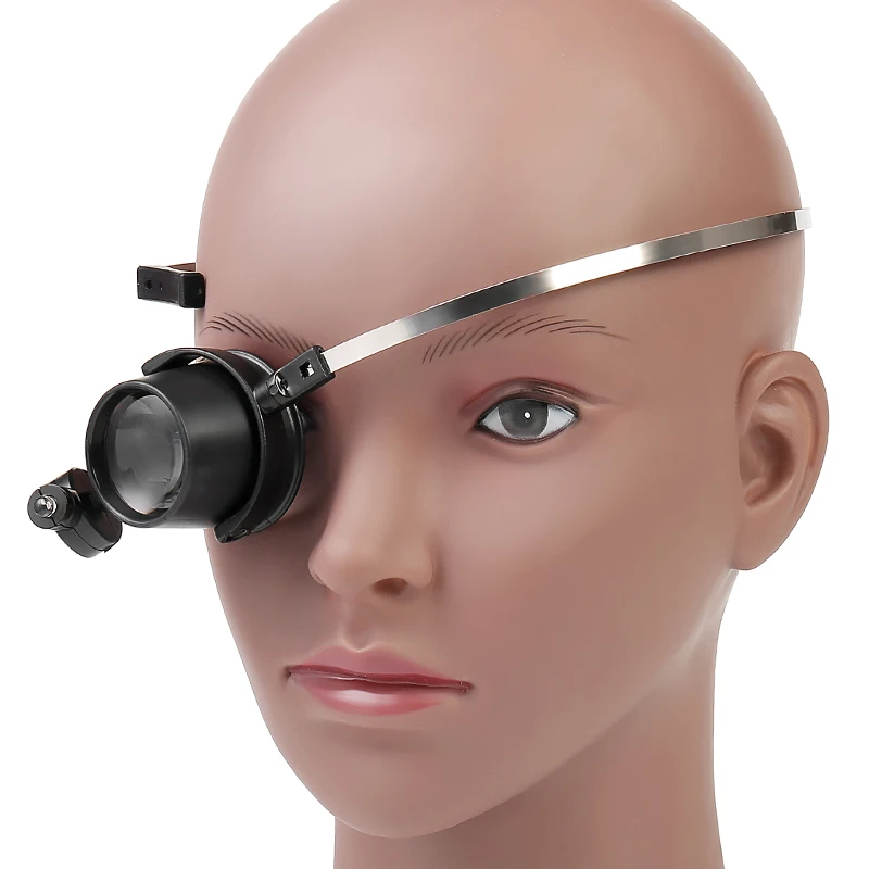 Loupe de sécurité, outil de réparation réglable montre bijoux, loupe de sécurité, Double tête d