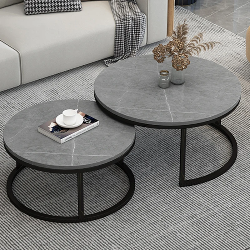 

Side Coffee Table Living Room Tea Floor Dressing Center Makeup Console Tables Round Table Basse Pour Salon Home Furniture FYYH