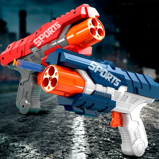 Eva Soft Bullets Guns Toy Air Powered Safety Soft Bullet Guns Darts Airsoft Hollow Hole Head Foam Dart Kids Indoor Shooting Game 1