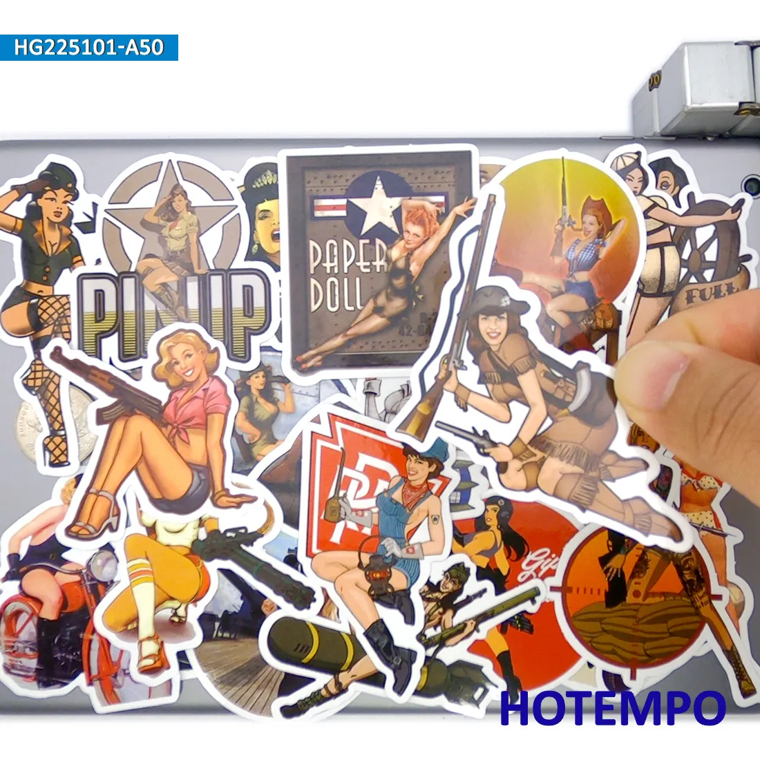 Vintage Glamour Girl Sticker Pack - Nostalgic Art