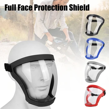 Visiera integrale Protezione Copertura per il viso Maschera antispruzzo d'olio con filtri Moto Bicicletta Ciclismo Maschera per spolverare Attrezzo da cucina