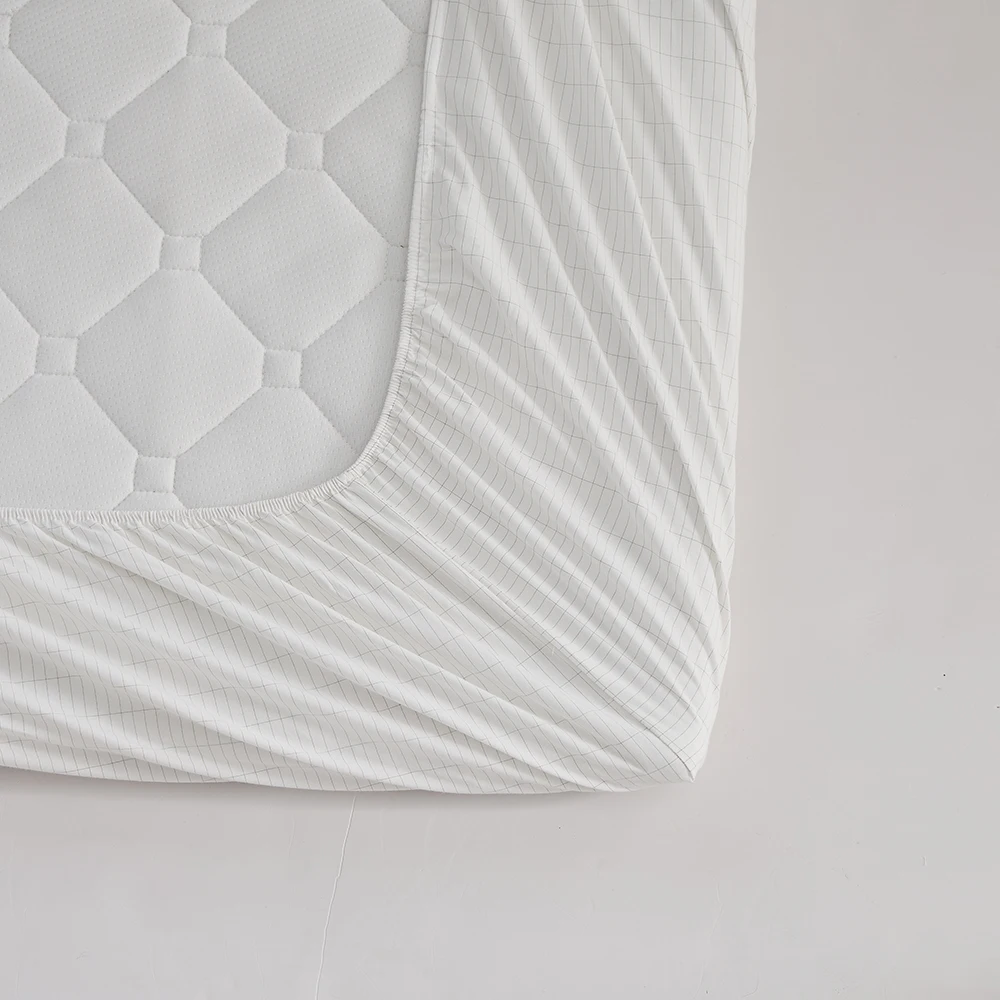 Best Seller! Grounding Fitted Bedsheet, 95% Organic Cotton & 5% Silver, Elastic Edges, Promotes Deep Sleep 6