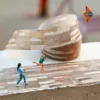 Mr. Paper, Wandering on The Road Series Washi Tape, Floor Tile Theme Students Hand Account Material Tape Priming Decorative Tape 2