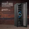 18 Bottle Compressor Wine Cooler Refrigerator w/Lock For Red,White,Champagne,41f-64f Digital Temperature Control,Black 5