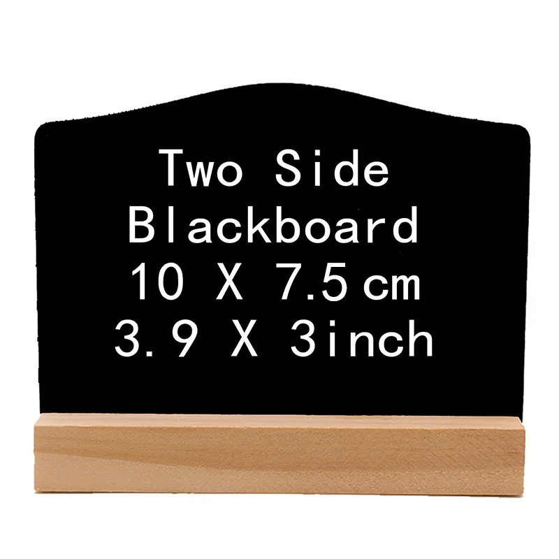 Writing Board Frame Signs Mini Blackboard Double-sided Easel Stand Wedding Base Desktop Slate wooden blackboard wooden chalkboard