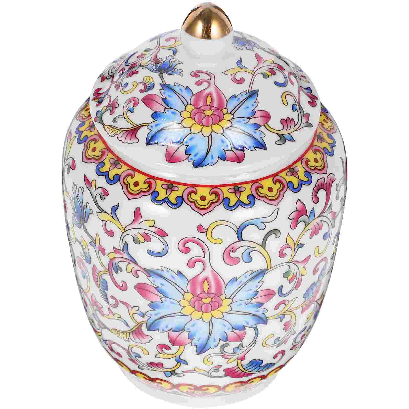 

Ceramic Loose Tea Jar Oriental Food Storage Jar Canister Food Canister Spice Nuts Storage Can