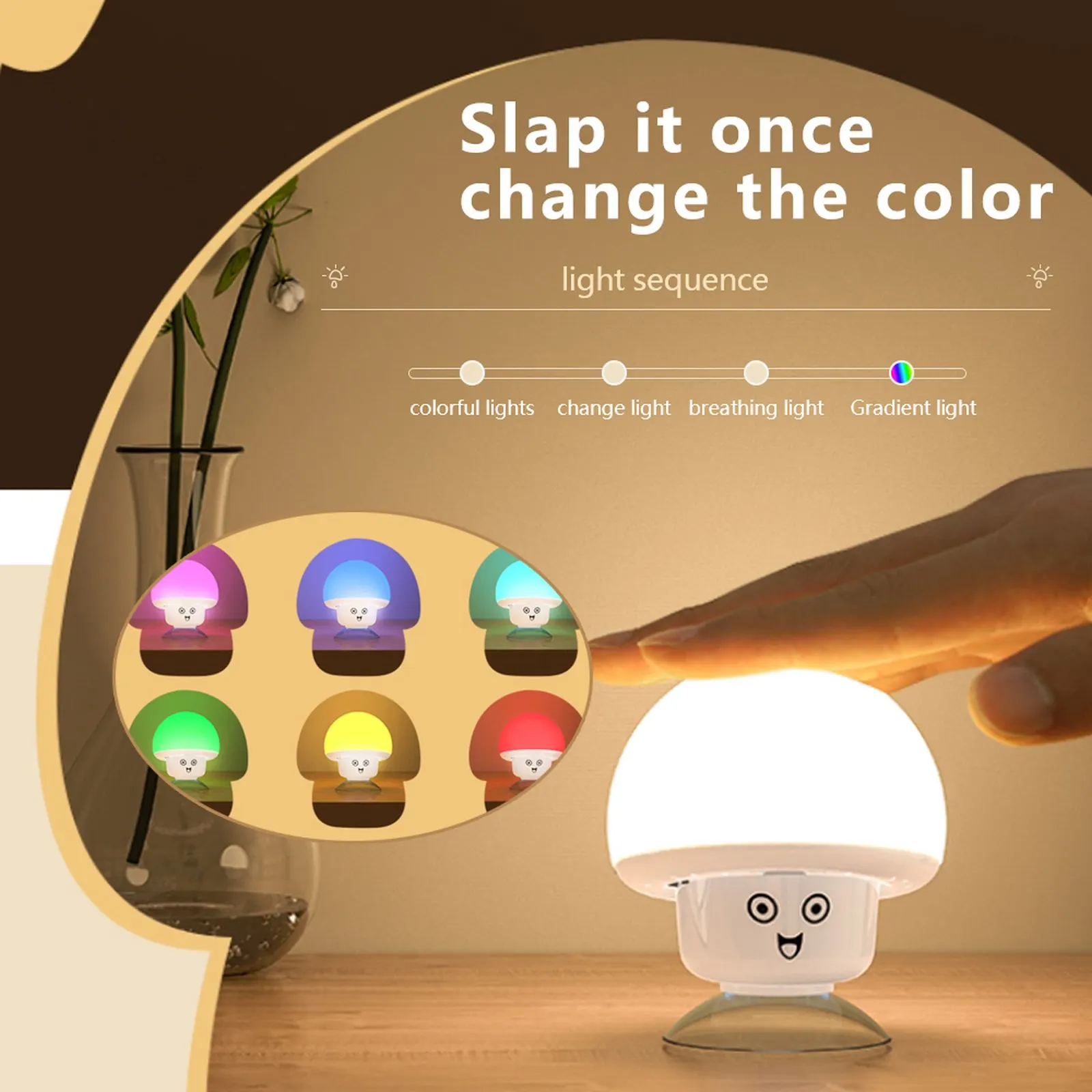 

Novelty Colorful LED Mushroom Lamp LED Night Light Battery Party Decor Baby Children Room Decoration