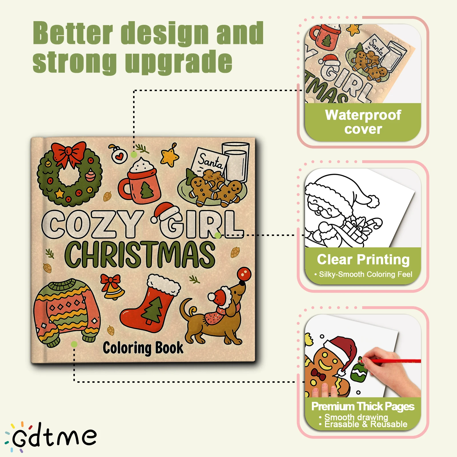 Cozy Girl Christmas: Charming & Relaxing Coloring Book for Adults - A Thoughtful Gift for Special Occasions