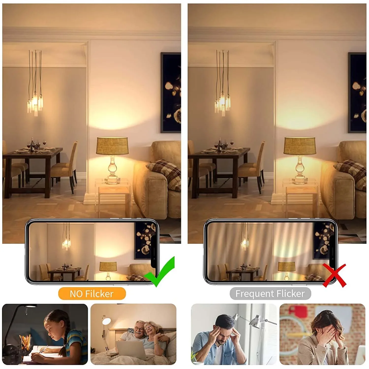 3/8팩 G9 LED 전구 220V 3W 2700K 6000K 깜박임 없는 LED 램프 33W 할로겐 전구 대체 샹들리에 펜던트 콘 전구