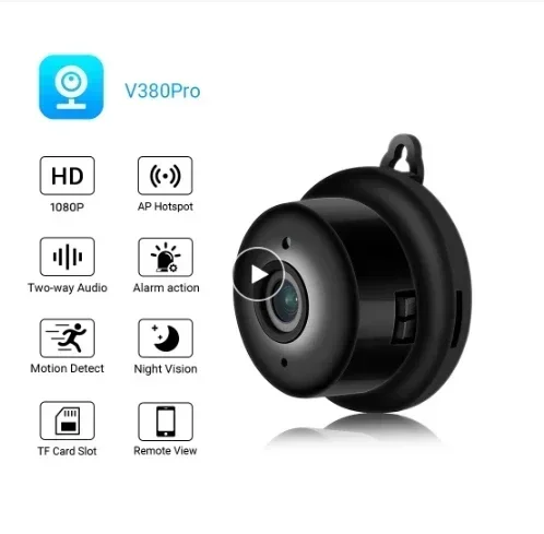 

Original Mini Wifi IP Camera HD 1080P Wireless Indoor Camera Nightvision Two Way Audio Motion Detection Baby Monitor V380