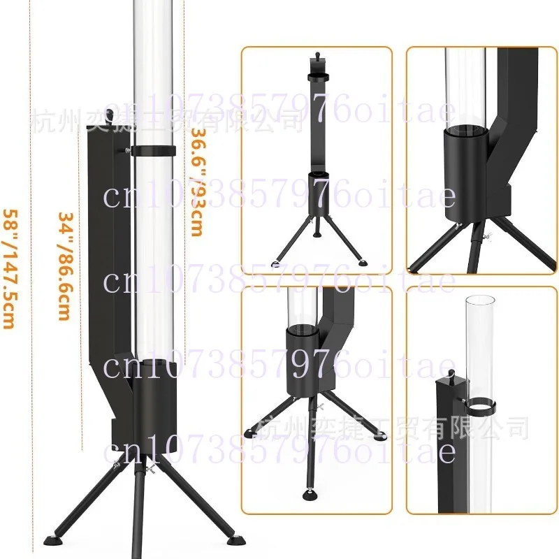수직형 장작 난로 파티오 난방 난로 야외 캠핑용