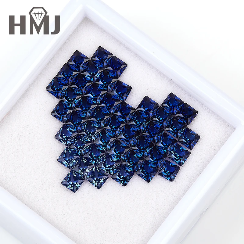 (Niemals verblassen) Original Thailand Halbedelstein Regenbogenfarbe Blauer Saphir Preisperlen für die Herstellung von Armbandschmuck – Detail 6