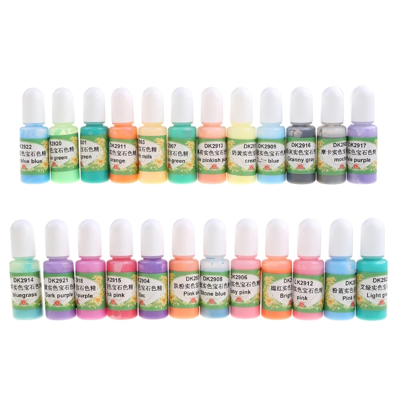 

Концентрированная краска для эпоксидной смолы, 24 цвета, художественные чернила, набор пигментов из спиртовой смолы