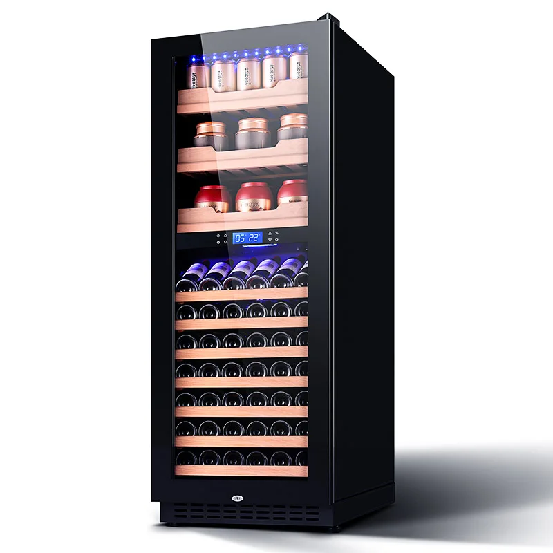 Compressor Dual Zone Wine Cooler Fan Cooling Bar Fridge Wine Cellar 144 Bottle Refrigerator 408 L