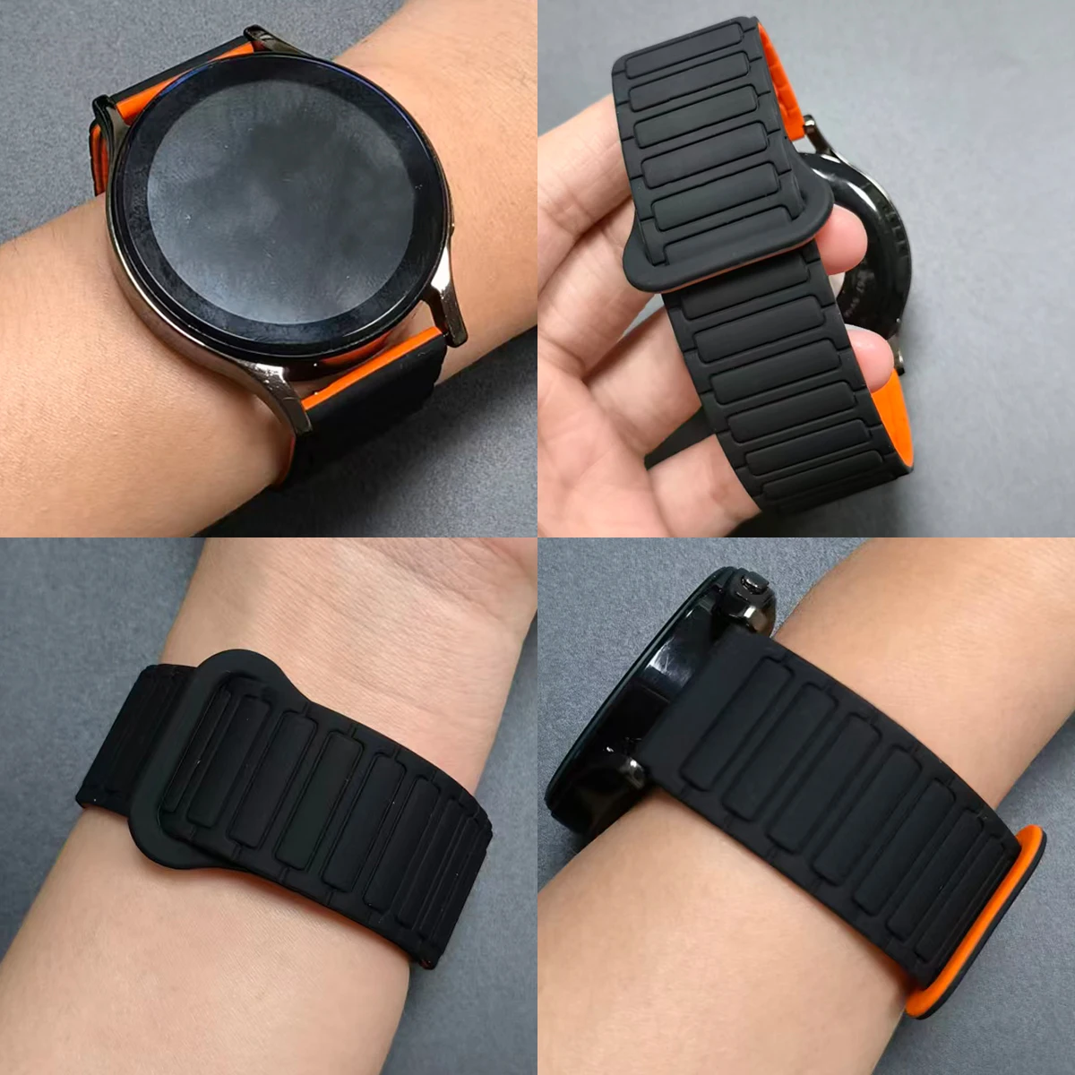 Magnetic Silicone Loop Strap - Soft Sport Band Bracelet