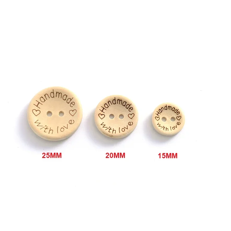 30/50Pcs DIY 의류 바느질 공예 장식 수제 액세서리에 대 한 천연 나무 2 홀 버튼