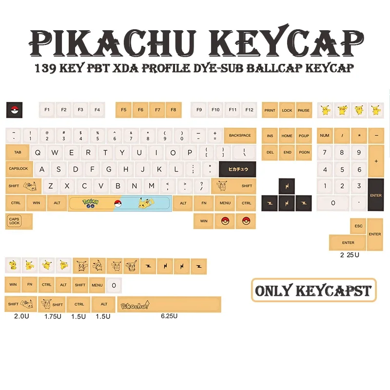 

139 Keys PBT DYE-SUB Keycap XDA Profile Japanese Personalized Keycaps For Cherry MX Switch Mechanical Keyboard 96 104 108 Layout