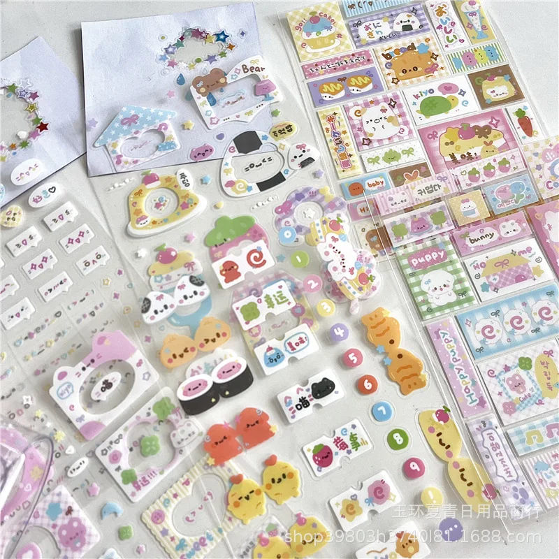 8pcs/lot Ins Kawaii Decorative Stickers for Scrapbooking Cute Journal ...