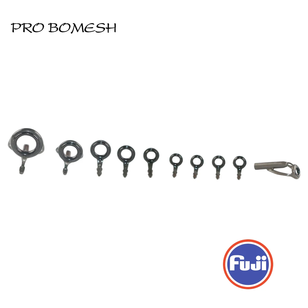 PROBOMESH FUJI Guide und Top 10er-Set LNOG LOG Guide Micro Casting Guide Set Rutenbauteile Reparatur Angelrute DIY – Detail 5