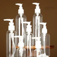 Plastic Refillable Pump Bottle with Lotion Pump Dispenser For Lotions Shampoo Cleaning Products Aromatherapy