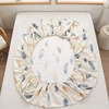 New Product 1pcs 100% polyester printing  fitted sheet with four corners and elastic band sheets hot sale（no pillowcase） 6