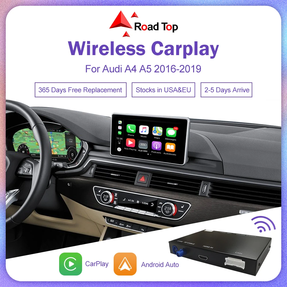 Wireless Apple Carplay Android Auto Interface For Audi A4 A5 20162018