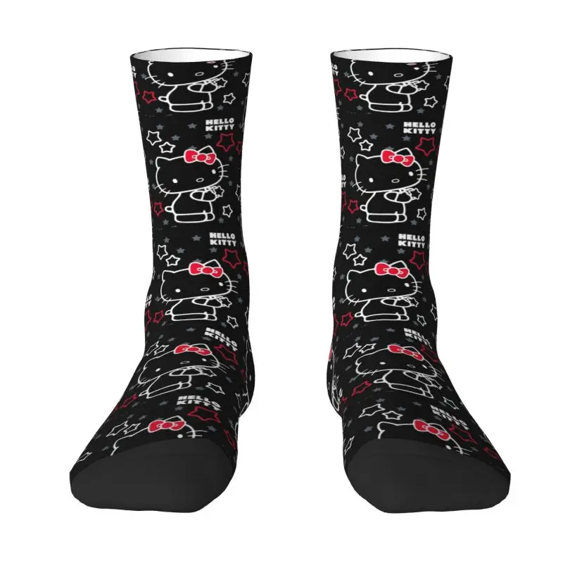 thumbnail image 1 of Calcetines unisex con estampado 3D divertidos y adorables de Hello Kitty para hombre, 1 of 5