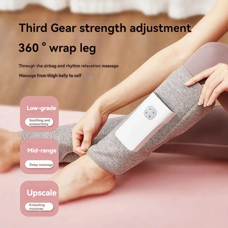 Leg Massage Air Compression Massage With Heat Cordless Leg Massager For Circulation And Pain Relief Calf Massager 1PC