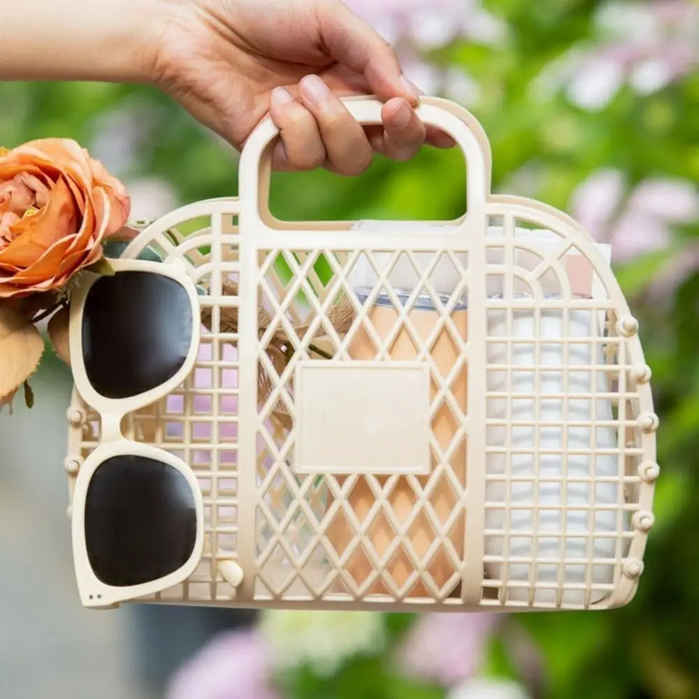 Large Capacity Gift Tote Bags Hollow Plastic Shower Basket Bridesmaid Bags Home