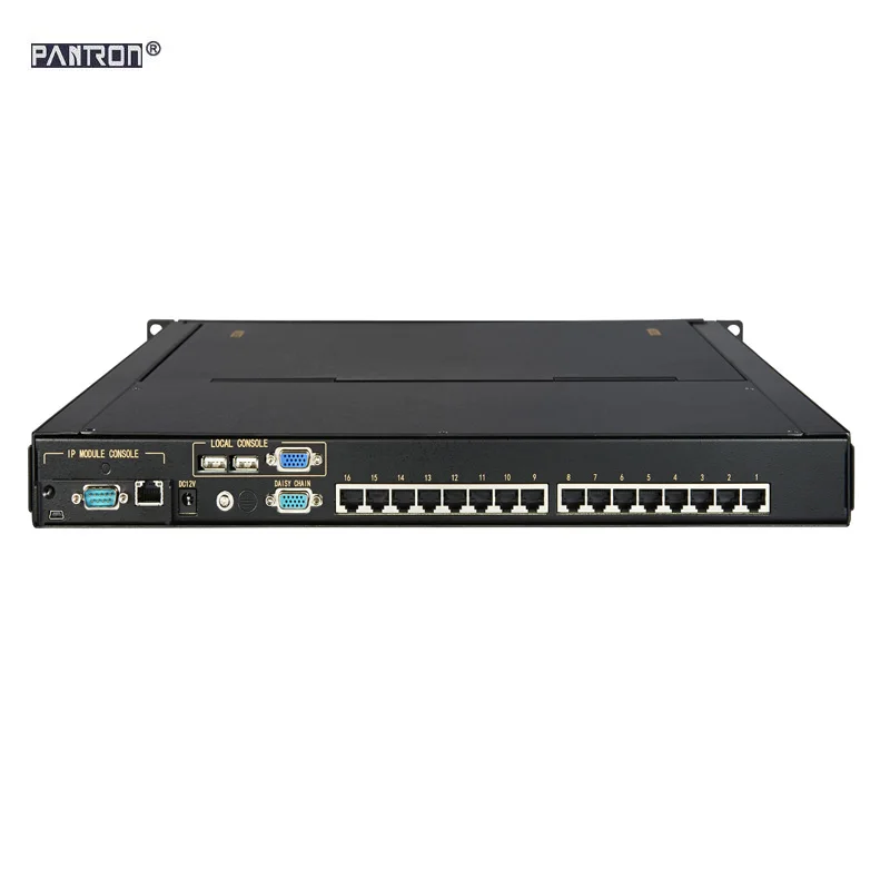 

CAT5/ CAT5E/CAT6 UTP 8ports/16ports/ 32ports 1U rack mount 17 inch LED KVM Switch