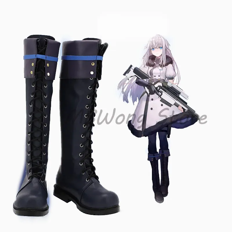 

Game Girls Frontline Reverse Collapse: Code Name Bakery Jefuty Black Cosplay Shoes Long Boots Custom Made For Hallowee Party