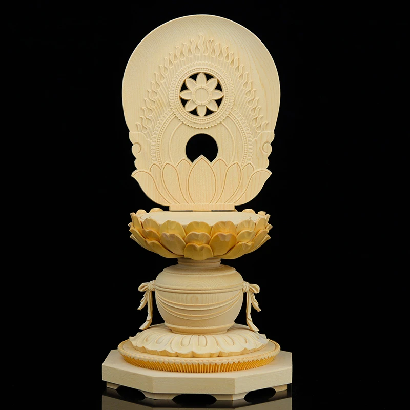 

Asian wood carving Buddha base oriental handicraft redwood handmade home decoration