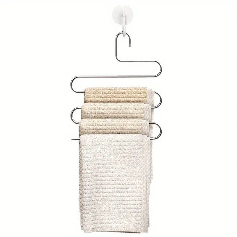 Magic Clothes Hanger Five-Layer Stainless Steel S Trouser Rack Inner Trousers Storage Rack