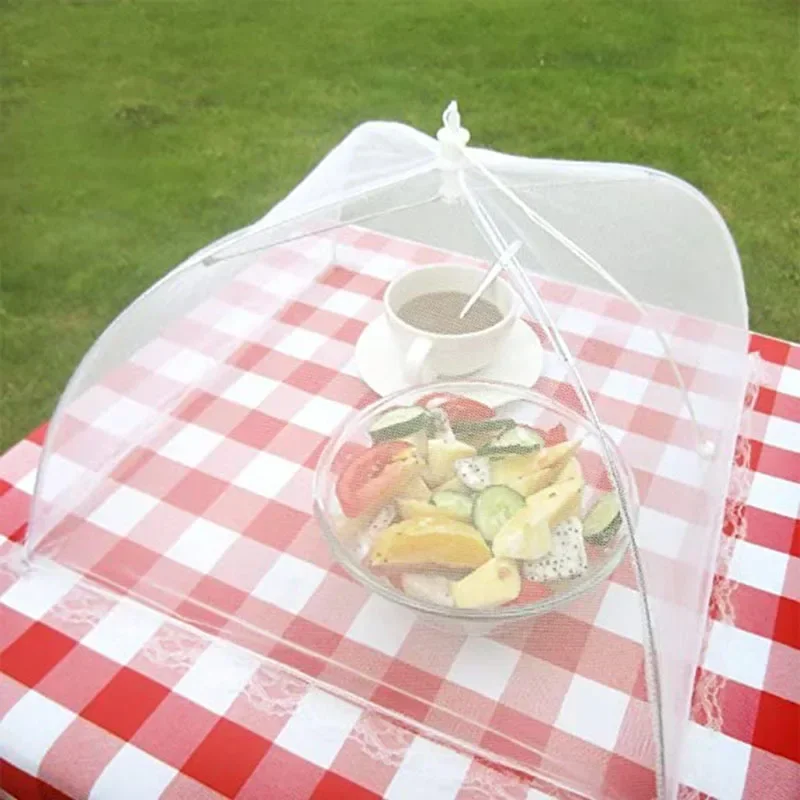 Foldable Food Mesh Cover Fly Anti Mosquito Pop-Up Food Cover Umbrella Meal Vegetable Fruit Breathable Kitchen Accessories food cover