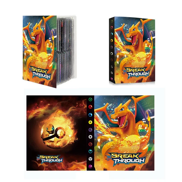Original Pokemon GO Cards Collection Folder Letters Album Holder Binder Book Case Protectors Sleeves Box Pikachu Game GX VMAX 6