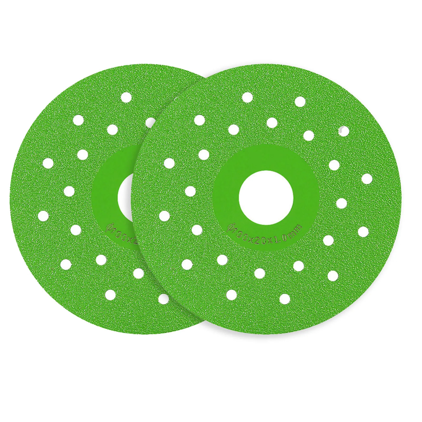 

2PCS 100mm Diamond Cutting Disc Ultra Thin Green Brazing Blade Cutting Blade Ceramic Glass Tile Grinding Cutting Saw Blade Tool