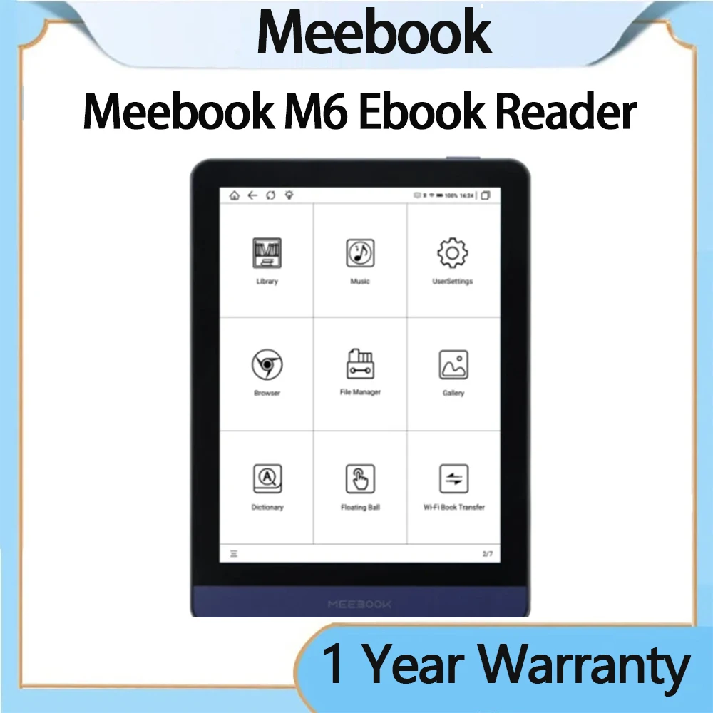 Ebook Reader Meebook M6 Ereader 6" Ebook reader Ereader with Dual color frontlight 3G/32GB 8-core android 11 reader book 300 PPI