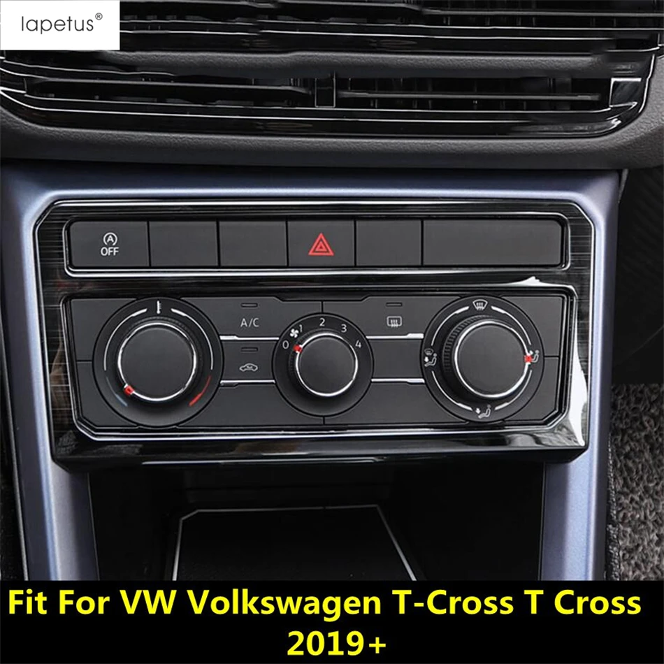 Controllo Centrale Ac Aria Condizionata Pannello Interruttore Cornice Decor Cover Trim Accessori Per Vw Volkswagen T-Cross T Cross 2019- 2023