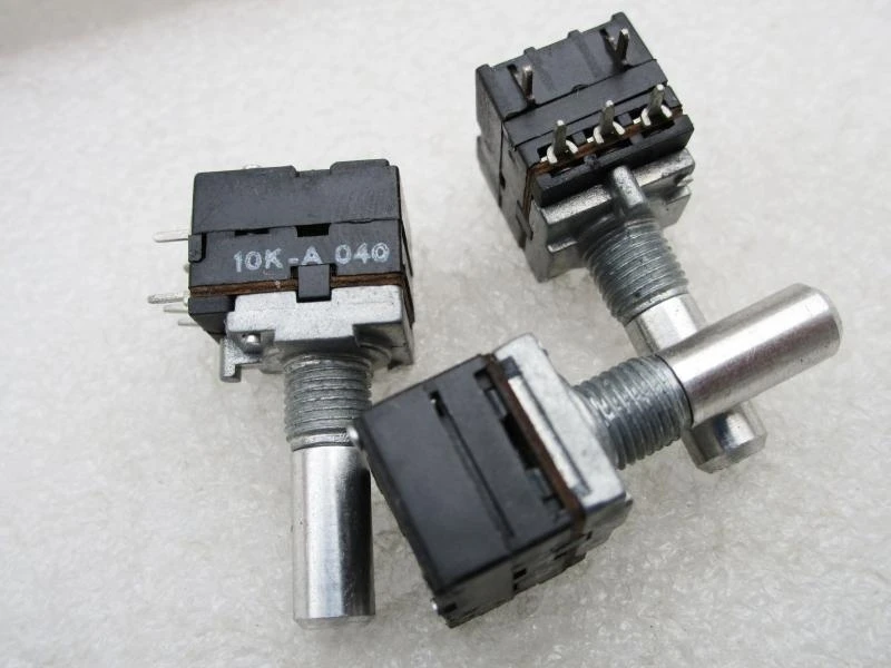 

Подлинные одиночные бюстгальтеры IND, 6 шт., с переключателем потенциометра A10K, с круглой ручкой