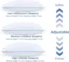 Shredded Memory Foam Pillows for Sleeping 2 Pack - Cooling Bed Pillows Standard Size Set of 2 - Firm Pillow for Side 2