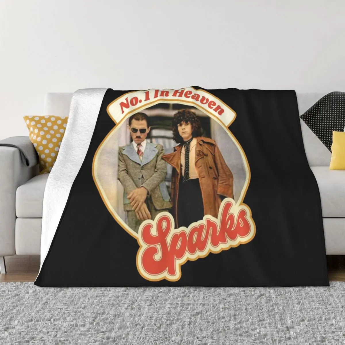 

Retro Retro Sparks Band Heaven Tribute Halloween Throw Blanket Sofas Sleeping Bag Thins Blankets