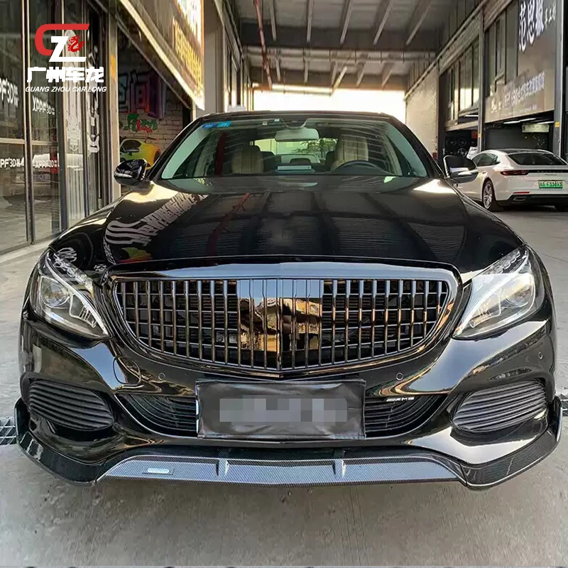 Chrom Silber Auto Grille Für Maybach Benz C Klasse W205 C180L C200L C260L  2015-2018 Vorder Auto Kühlergrill körper Kit - AliExpress