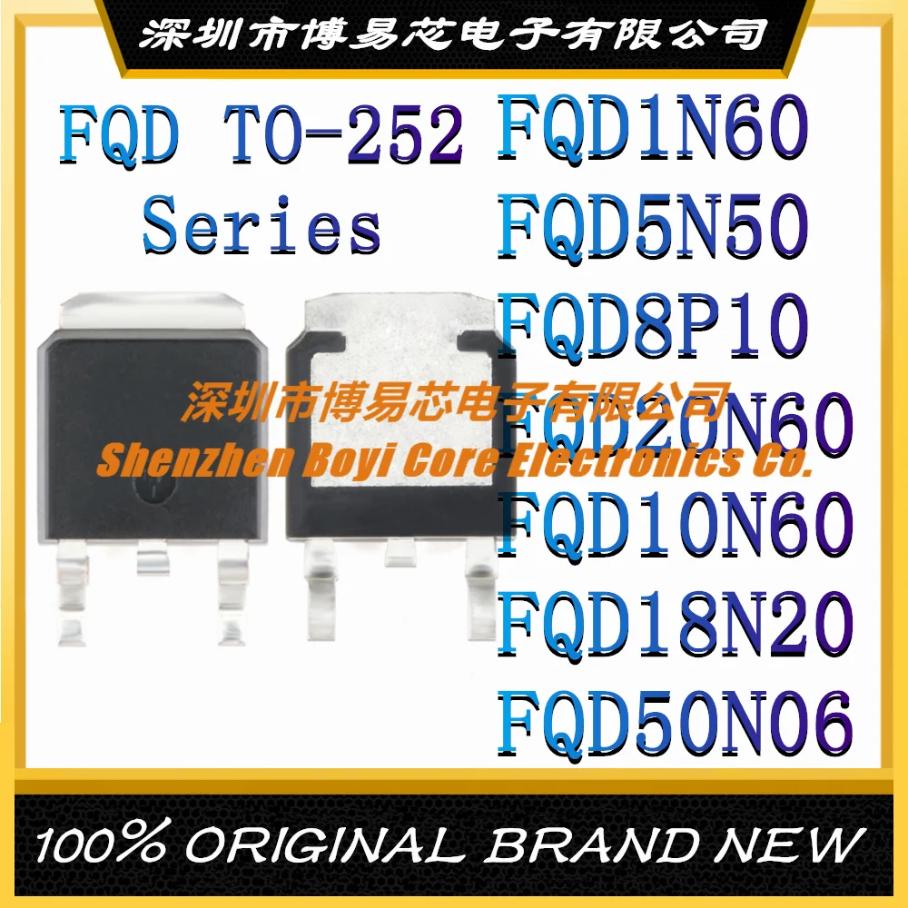 

FQD1N60 FQD5N50 FQD8P10 FQD20N60 FQD10N60 FQD18N20 FQD50N06 Brand new original genuine TO-252