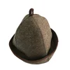 2PCS 3mm Thick 100% Wool Sauna Hats to the Sauna With Steam for bath and sauna acessories wool 3