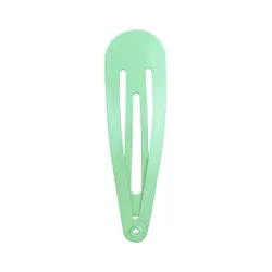 Set of 10 Colorful BB Hairclips - Stylish Snap Clips (6 Light Green)