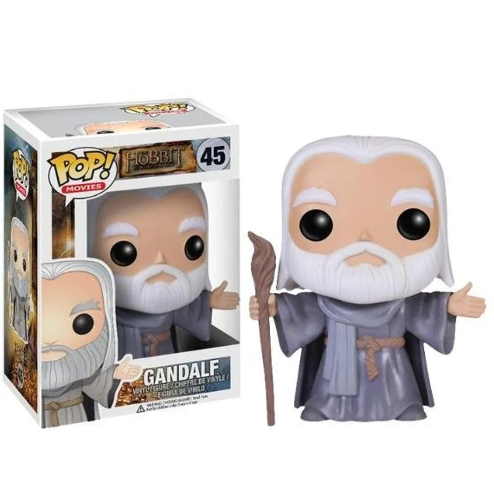 Funko Pop Movies Rings Hobbits Gandalf with Hat #13 Gandalf #45 Lords Vinyl Action Figures Toys Collcetion Dolls Gifts for Kids