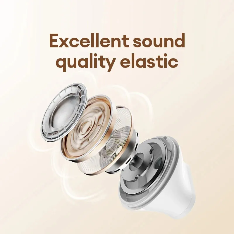 MINISO MCT02 트루 와이어리스 블루투스 이어폰, 패션 음악 이어버드, 하이파이 음질, 노이즈 캔슬링, 블루투스 이어폰