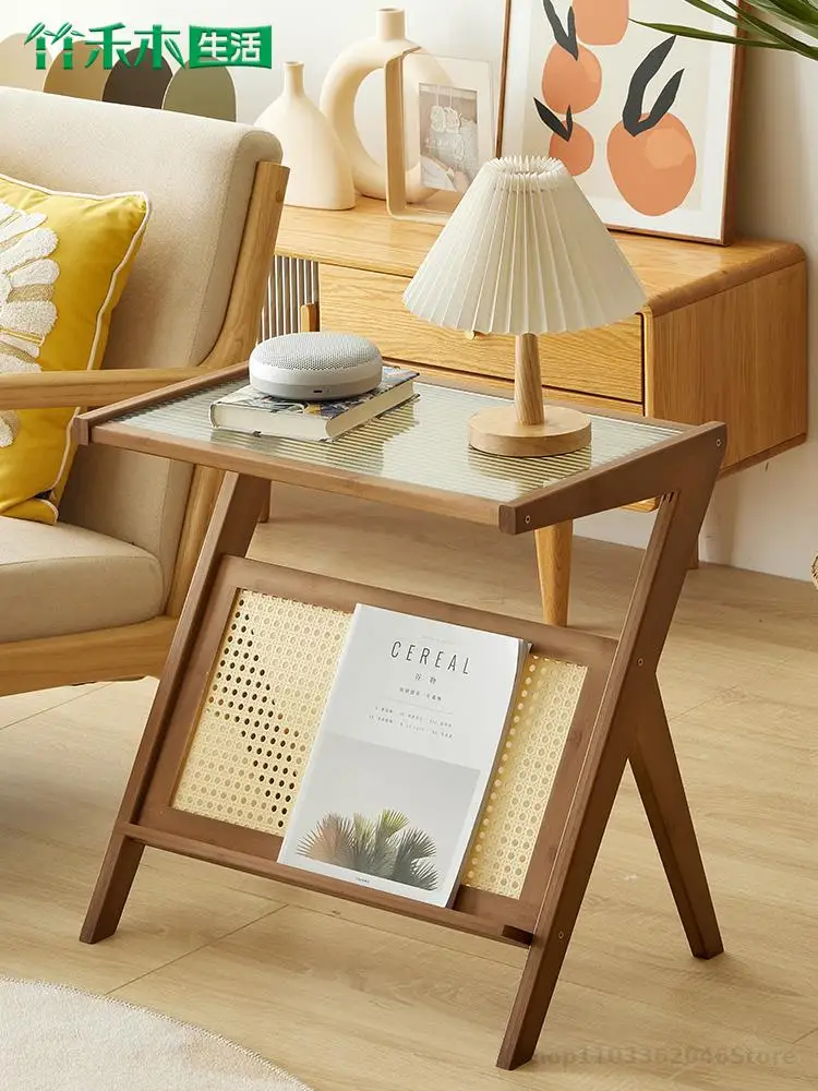 Side Table Tea Table Small Coffee Changhong Glass Small Apartment Bedside Sofa Side Creative Corner